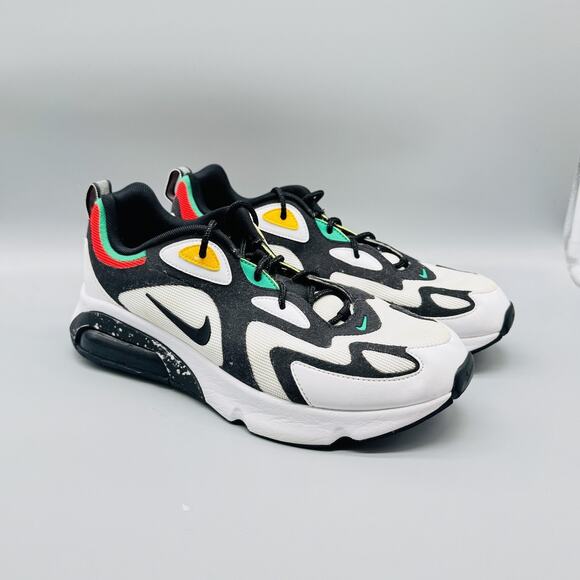 Nike Shoes Mens 10.5 White Black Air Max 200 Low Top Running Athletic Sneakers - Picture 2 of 9